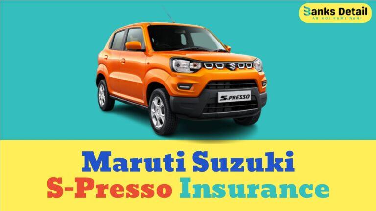 Maruti Suzuki S-Presso Insurance: Compare Quotes & Save Up to 50%